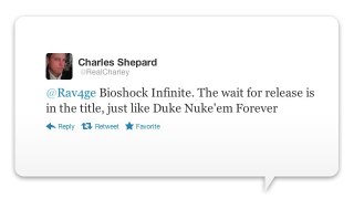 Illustration for article titled Twitter Is Pretty Sure Bioshock Infinite Has Become Duke Nukem Forever